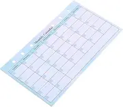 Veemoon 14 Sheets Monthly Planner Refill Undated Weekly Inserts for Ring Loose Leaf Binder Stylish Monthly Planning Pad with Grocery and Meal Planner Lists