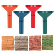 Coin Wrappers Assorted 100 Pcs & 4 Coin Sorters Tubes, Coin Rolls Wrappers