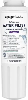 Amazon Basics UKF8001 Refrigerator Water Filter Cartridge - Premium Filtration