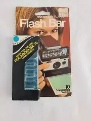 Sylvania Blue Dot Flash Bar for SX-70 Polaroid Camera 10 Flashes NIB Vintage