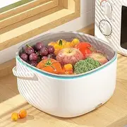 Fruit and Vegetable Washing Machine, Ultrasonic Fruit and Vegetable Cleaner, Fruit Cleaning Device with Drainage Basket, 360 Degree Cleaning Fruit Cleaner Device