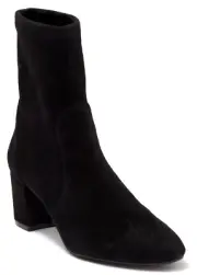 Stuart Weitzman Yuliana 60 Women's Stretch Suede Ankle Boots Bootie Black US 7.5