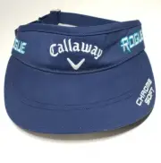 Callaway Golf Rogue Chrome Soft Odyssey Adult Large Visor Hat Navy Embroidered