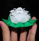 Origami LOTUS paper flower water lily wedding valentine gift wishing lantern