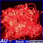 LED Curtain Lamp String Mini Art Modeling Lamp for Festival Party (10M Red) AU