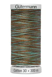 Gutermann Cotton 30 #4131 VARIEGATED BROWN SKY MIX 300m Embroidery & Quilting Thread