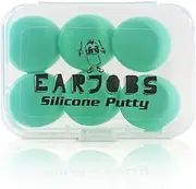 Earjobs™ Silicone Putty Ear Plugs Standard Pack (3 pairs w/Carry Case), Aus Best Earplug for Sleeping, Snoring, Swimming