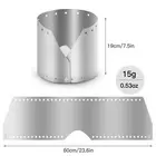 Adjustable Titanium Windproof Plate for Camping Stove Easy Installation