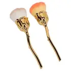 2Pcs Nail Dust Brush Rose Soft Brush Nail Art Powder Remover Cleaning Dust N GEV