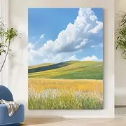 Oil Painting Hand Painted Abstract Autumn Landscape Paintings On Canvas hand painted Textured Nature Painting Wall Art Hand Painted paintings for Living Room W