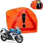 Warning Triangle Motorcycle - Warning Triangle Nylon Motorcycle Helmet Cover Helmet Bag Helmet Bag Motorcycle Helmet Helmet Bag for Accident Protection Accident Site Hazard Points Marking (46 x