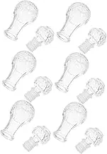 NOLITOY 6 Pcs Clear Glass Decanter Aesthetic Liquor Bottles for Wine Tasting and Parties Elegant Stopper Design Enhanced Aroma Release for Improved Tasting Experience