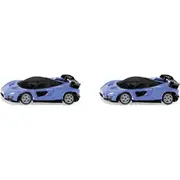 2x Siku 1537 McLaren Senna Diecast Vehicle Kids/Child Collectable Toy Blue 3+