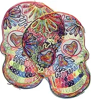 HOODANCOS 2Pcs Chic Skull Head Embroidered Patches Multi Function Clothing Accessories for DIY Crafts Unique Decor for Jackets and Skirts Durable and Stylish Appliques