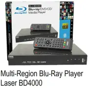 Multi Region Blu-ray Player DVD USB Player w/ HDMI Remote Control Region Free