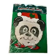 Vintage 2000 Mistletoe Moments Christmas Panda Giant Gift Bag *New Old Stock
