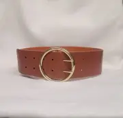 Express Women's Size (S/M) Wide Waist Brown Belt NEW Retail $39.90 BP51