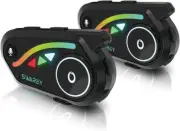 SWAREY Motorcycle Intercom, 2-Way 1000M Helmet Bluetooth Headset