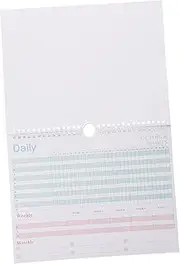 HOUDERCO Portable Planner Notebook for Daily Scheduling Month Habit Tracker Lightweight Notepad for Organizing and Prioritizing Tasks for Home and Office Use