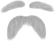 Self Adhesive Fake Eyebrows Beard Set Fun Unique Halloween Party Costumes DIY Mustache Eyebrows for Cosplay