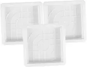 JOINPAYA Walkway Pavement Molds 3pcs Concrete Stepping Stone Molds for DIY Yard Projects