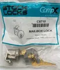 NATIONAL,COMPX, MAILBOX LOCK, C8715, BRIGHT NICKEL