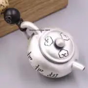Pure 999 Fine Silver Pendant Small Teapot Shape Lucky Pendant Rich 把把壶