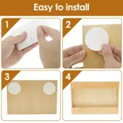 Straw Holder Reusable Wood Straw Organizer with Adhesive Easy Assembly jeRVI