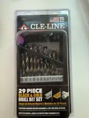 Cle-Line 29 Piece Black and Gold Drill Bit Set C18130 #1309