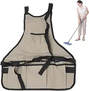 [Generic] Workshop Apron for Men | 900D Oxford Workshop Apron with Pockets,Waterproof Workshop Bib Apron, Portable Woodworking Accessories for Gardening Workers Mechanics