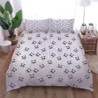 Round panda head 3D Print Duvet Quilt Doona Covers Pillow Case Bedding Sets