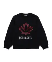Dsquared2 Kids Logo-Embossed Crewneck Sweatshirt 8Y,16Y,14Y,12Y,10Y black
