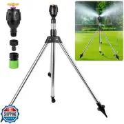 Rotating Tripod Sprinkler, Sprinklers for Lawn Garden Yard, 360 Degree Large
