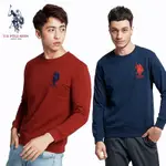 U.S. POLO ASSN. 男款大馬LOGO休閒上衣-多色任選