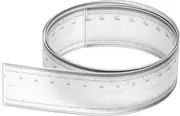 uxcell Film Flexible Ruler 100cm 0.1mm Scale with R Angle and Width Lines, 1 Pcs