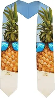 [EdWal] Ocean Beach Pineapples print Graduation Stole and Sash Class for Unisex Adult Honor Stole Honor Stole of 2025
