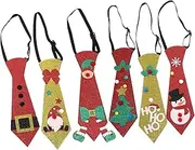 [Alasum] Xmas Necktie Set Snowman Reindeer Tree Bow Ties for Boys and Girls Adults