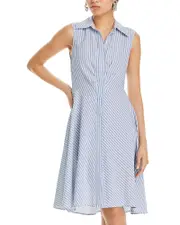 Derek Lam 10 Crosby Smith Sleeveless Shirt Dress 12