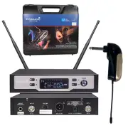 Wireless UHF Guitar Microphone Reciever Guitar Straight pug Angled plug Show Mic
