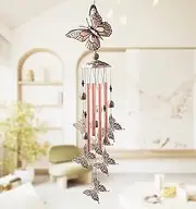 Wind Chimes,Wind Chimes for Outside,Butterfly Decor for Wind Chimes Large Outdoor,Butterfly Wind Chime with S Hook,Gifts for Women,Gardening Gifts,Birthday Gifts,, 32 Inches (Butterfly)