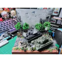 在飛比找蝦皮購物優惠-作品 分享 1/72 二戰 德軍 美軍 虎式 VS M26 