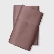 Standard 800 Thread Count Solid Performance Pillowcase Set Mauve - Threshold