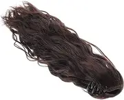 HAKIDZEL Curly Ponytail Extension for Women Deep Clip Ponytail Hair Wigs Lightweight and Realistic Wavy Wig for Everyday and Special Events Versatile Styling