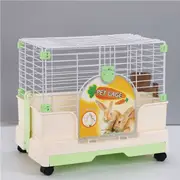 YES4PETS Small Orange Pet Rabbit Cage Guinea Pig Crate Kennel With Potty Tray And Wheel