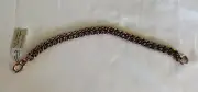Sunrise Copper Chain Link Bracelet Claw Clasp Cuban Style NWT Size 8”