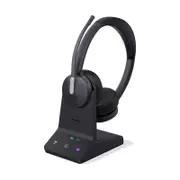 Yealink WH64 Hybrid Dual UC DECT Wireless Headset, DECT & Bluetooth Hybrid Wireless Technology, 3-Mic Noise Cancellation