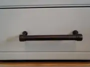 RESTORATION HARDWARE GRAFTON METAL PULL ~ NIB 6" Oil Rubbed Bronze Cabinet Pull