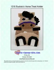 Buckskin Horse- Treat Holder-Plastic Canvas Pattern or Kit