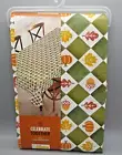 CELEBRATE TOGETHER~Pumpkin Leaf Checkered Fall Vinyl 60 x 84 Oblong Tablecloth