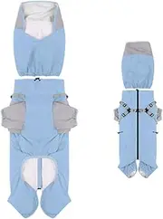Rain Jacket for Dogs Waterproof,Lightweight Puppy Rain Jacket | Adjustable Fit Reflective Hooded Clothes for M to X-Large Dogs and Puppies for Rainy Weather Walks